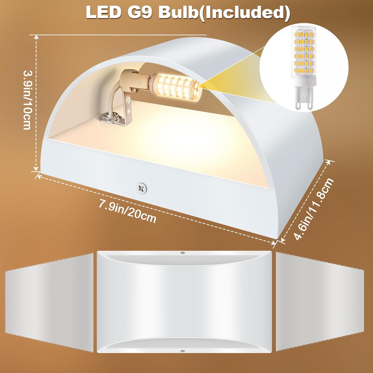 4 Pack Modern LED Wall Sconce