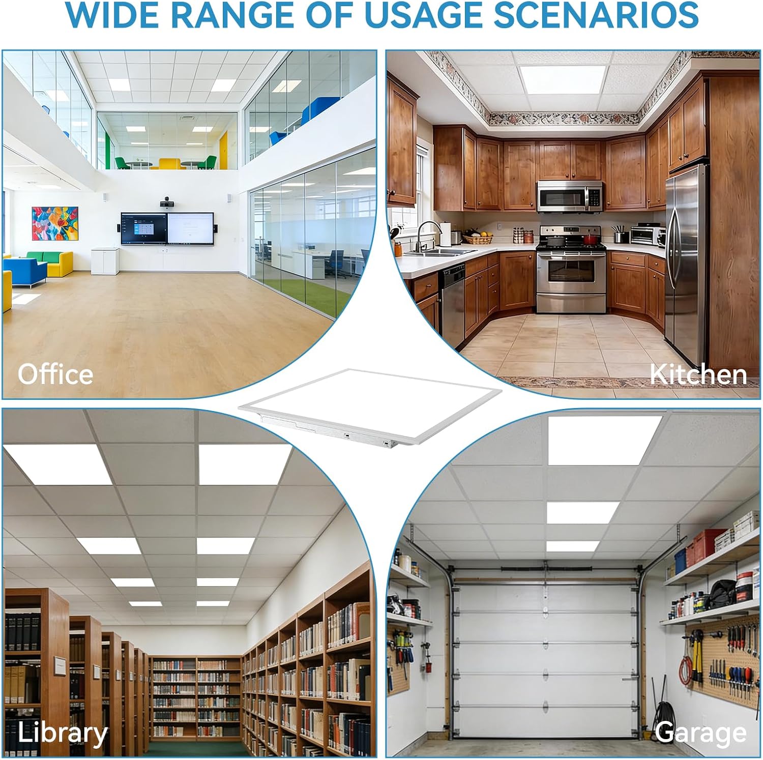 2 pack 2x4 LED Flat Panel Light